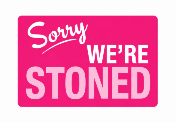 Pink sorry we’re stoned Rhinestone Canvas Art Kit