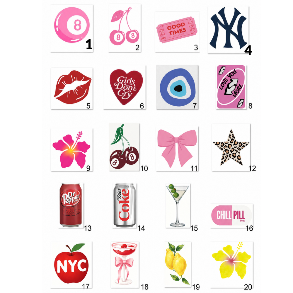 Pre-Printed Heat Transfer Vinyl Canvas Rhinestone DIY Kit