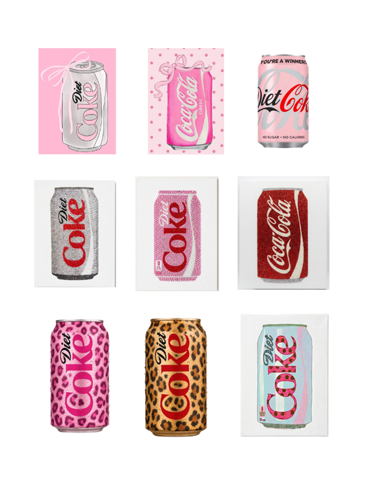 Soda Rhinestone Canvas Mystery Kit