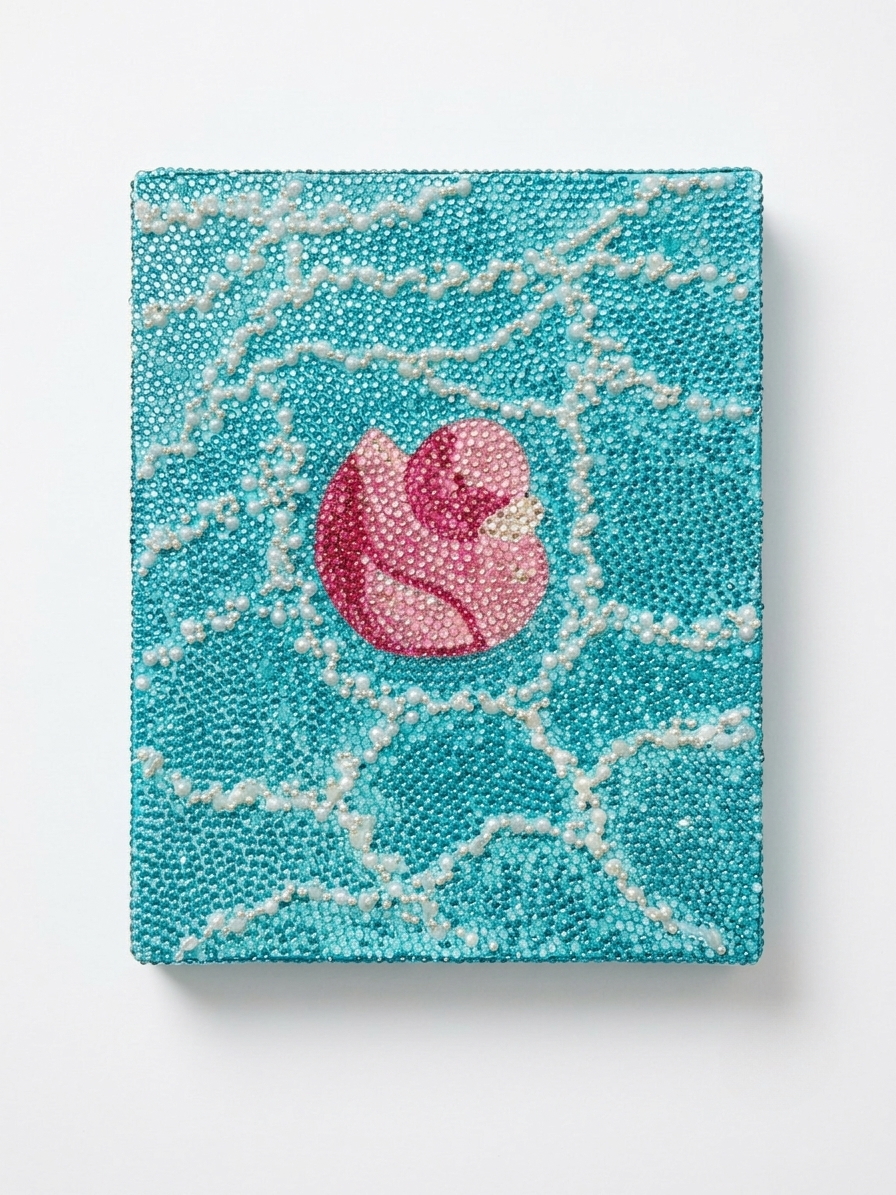 Sparkly Duck Rhinestone Canvas Art Kit