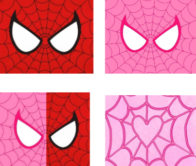 Spidey Eyes & Web Rhinestone Canvas Art Kit-Landscape (Horizontal)