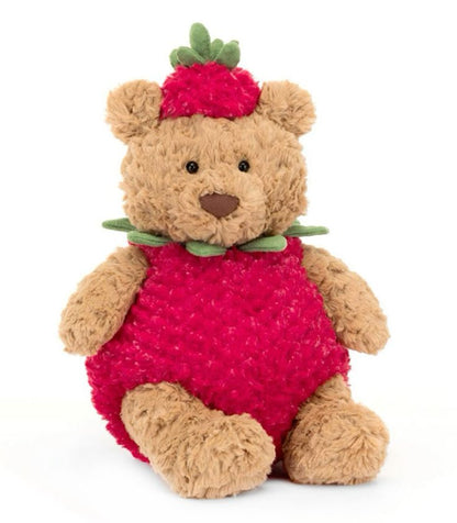 Strawberry Bear  Rhinestone Canvas Art Kit
