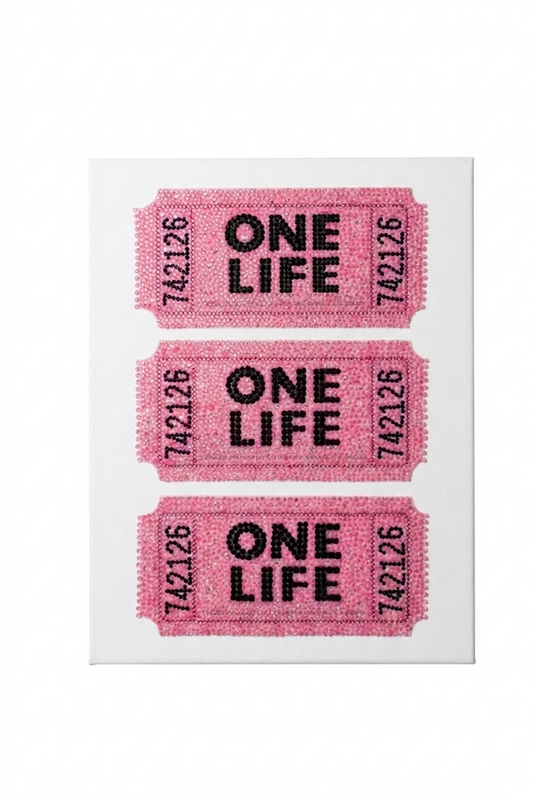Ticket Rhinestone Canvas Art Kit