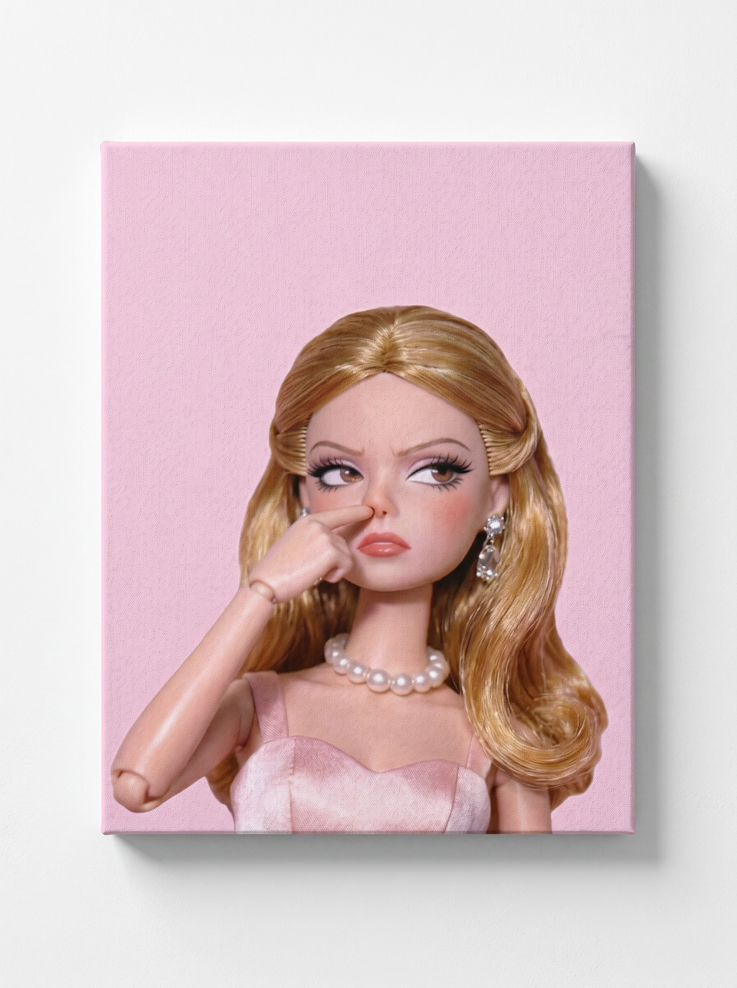 Unbothered Barbie Rhinestone Canvas Art Kit