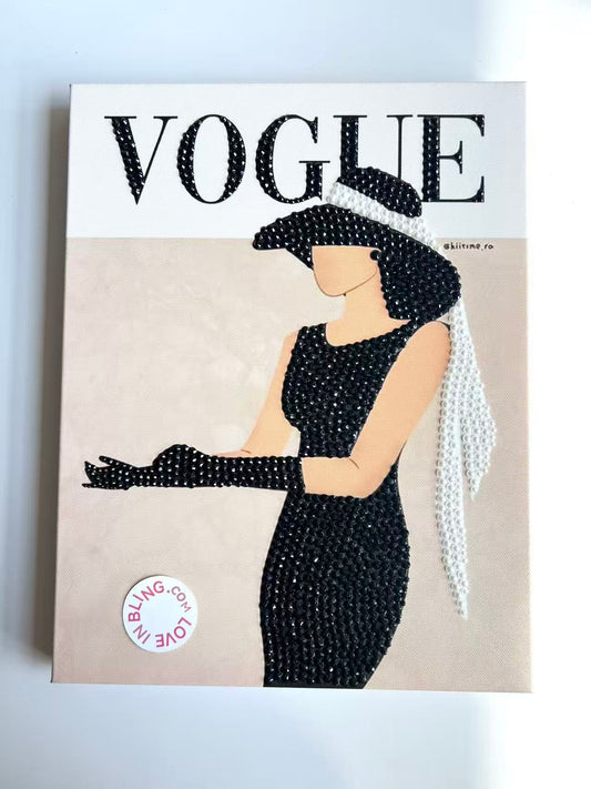 Vogue Rhinestone Canvas Art Kit