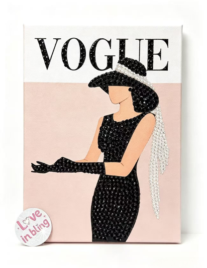 Vogue Rhinestone Canvas Art Kit