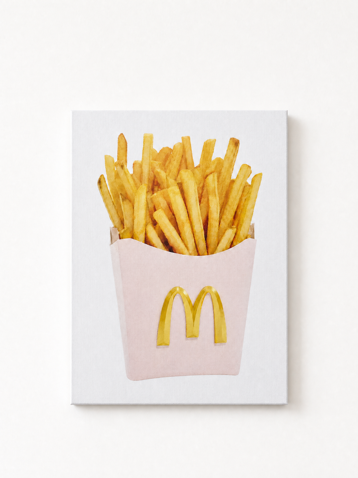 French Fries Rhinestone Canvas Art Kit (Pink)