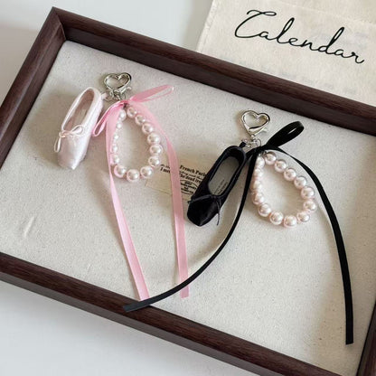 Ballet Slipper Bag Charm & Keychain