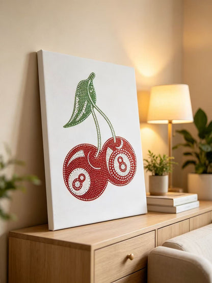 8-Ball Cherries Diamond Painting Kit