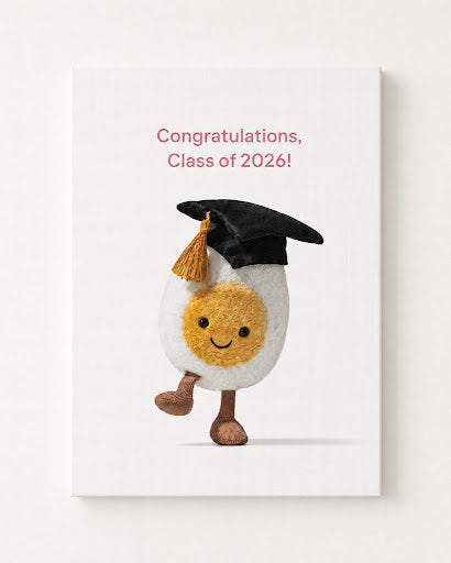 Jellycat Egg-cellent Achievement Rhinestone Canvas Art Kit (Class of 2026 Graduation Gift)