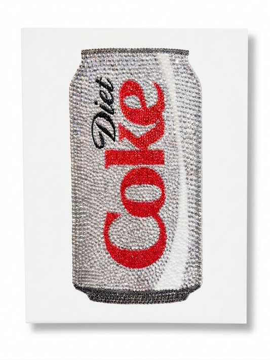 Diet Coke Rhinestone Canvas Art Kit