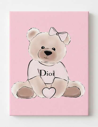 Kit de arte de lienzo con diamantes de imitación de osito de peluche Dior