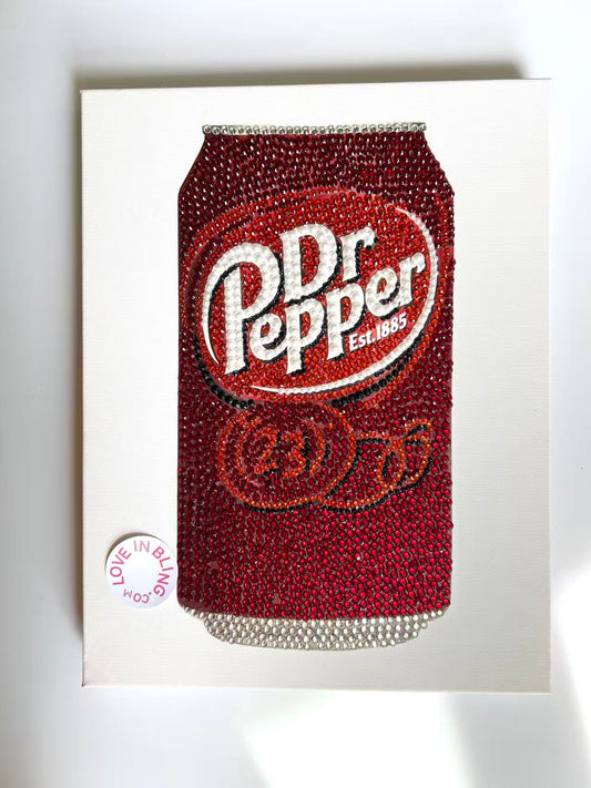 Dr Pepper Rhinestone Canvas Art Kit